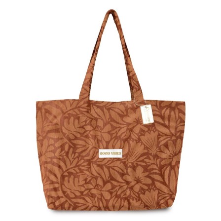 Sac cabas velours good vibes Sac cabas velours good vibes