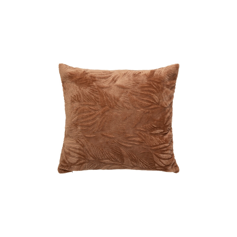 Coussin brush Ryo 40 x 40 cm flanelle terracotta