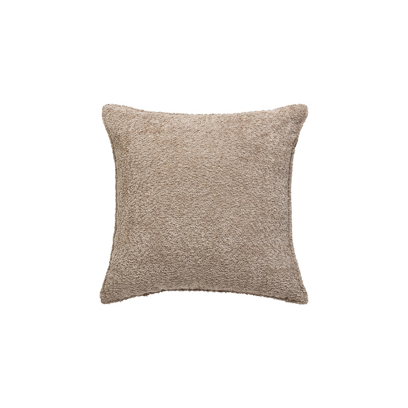 Coussin bouclette Soana 45 x 45 cm taupe