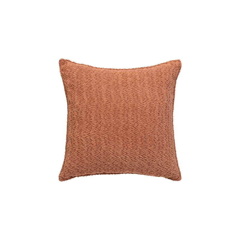 Coussin bouclette Soana 45 x 45 cm terracotta