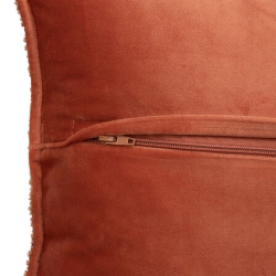 Coussin bouclette Soana 45 x 45 cm terracotta