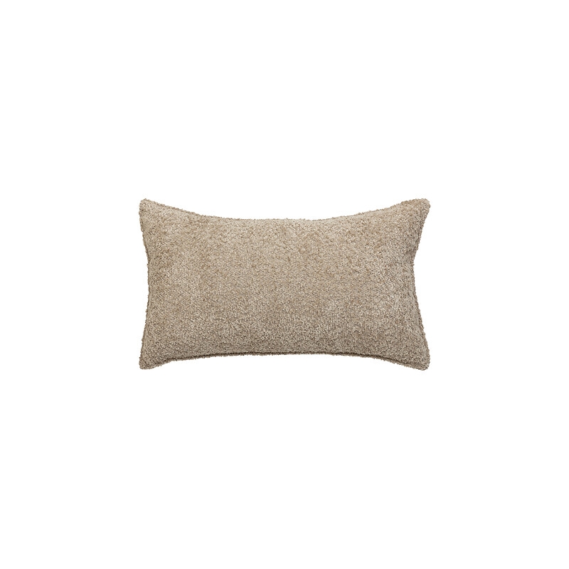 Coussin bouclette Soana 30 x 50 cm taupe