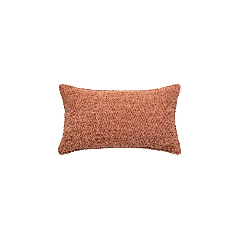 Coussin bouclette Soana 30 x 50 cm terracotta