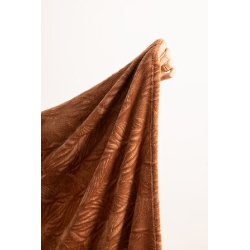 Plaid brush Ryo 125 x 150 cm flanelle terracotta