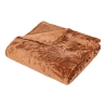 Plaid brush Ryo 180 x 230 cm flanelle terracotta