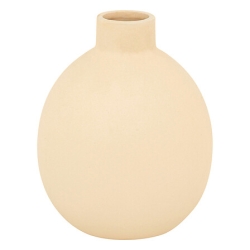 Vase Rily haut 18 cm céramique beige