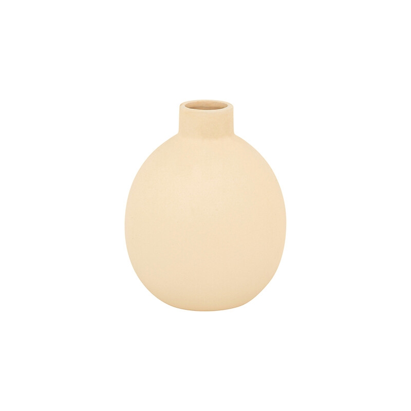 Vase Rily haut 18 cm céramique beige