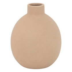 Vase Rily haut 18 cm céramique nude