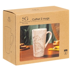 Coffret 2 mugs Toucan 50 cl