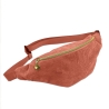 Sac Banane Velours Cotele Corail