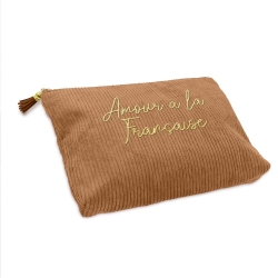 Pochette Velours Cotele Amour A La Francaise