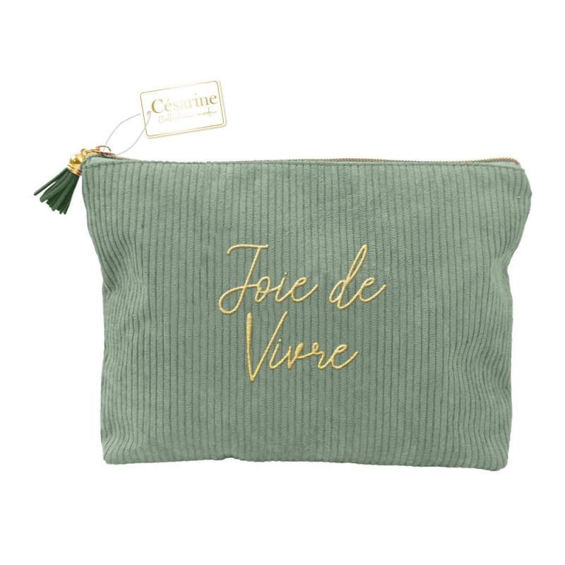 Pochette Velours Cotele Joie De Vivre