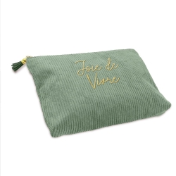 Pochette Velours Cotele Joie De Vivre