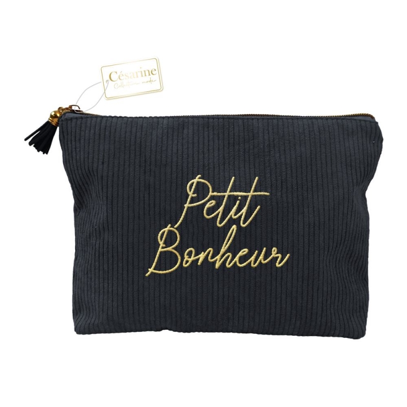 Pochette Velours Cotele Petit Bonheur