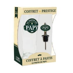 Coffret Verre "Le Pastis De Papy"