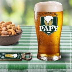 Coffret Verre "La Biere De Papy"