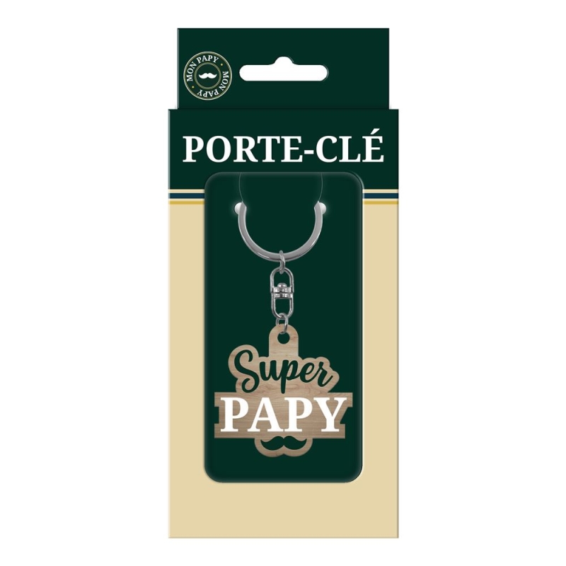 Porte Cle "Super Papy"