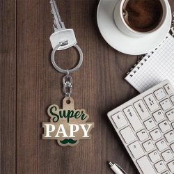 Porte Cle "Super Papy"