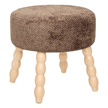Tabouret d'appoint Spolo chenille tonka