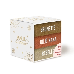 Coffret Trio Chaussettes Paillettes Brunette