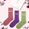 Coffret Trio Chaussettes Paillettes Connasse