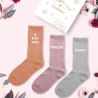 Coffret Trio Chaussettes Paillettes Douce Mamie