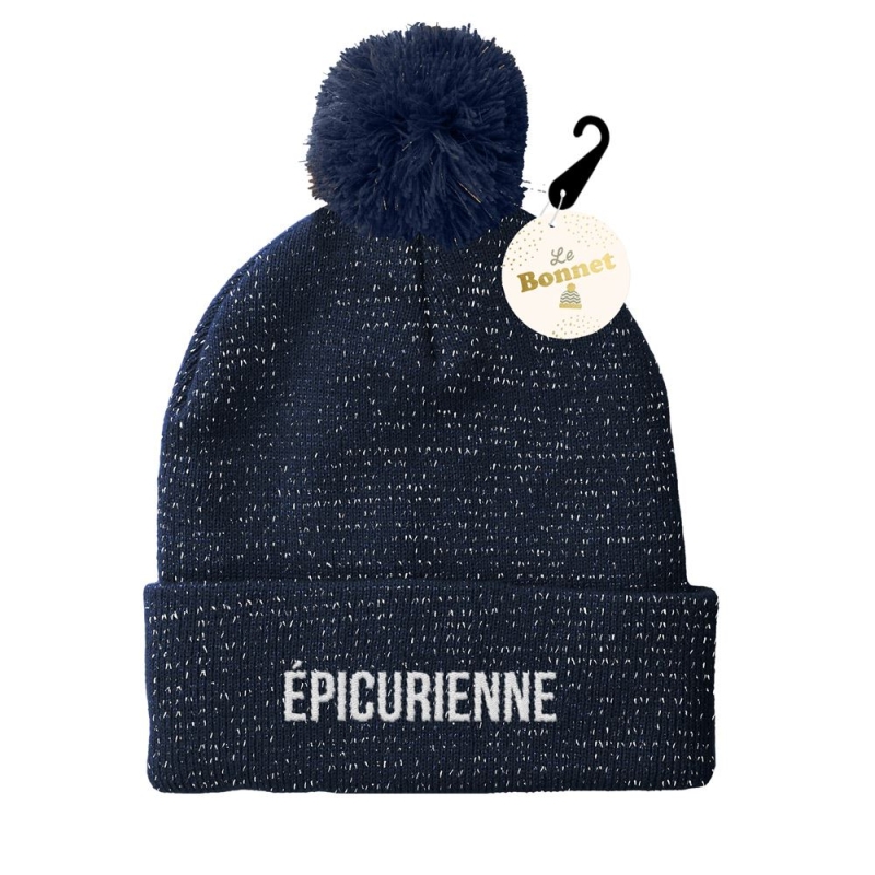 Bonnet Pompon Paillettes Epicurienne