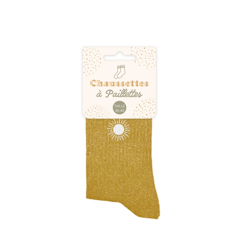 Chaussettes Paillette Courte Soleil