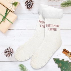 Chaussettes Moumoutes Paillettes Prete Pour L Hiver