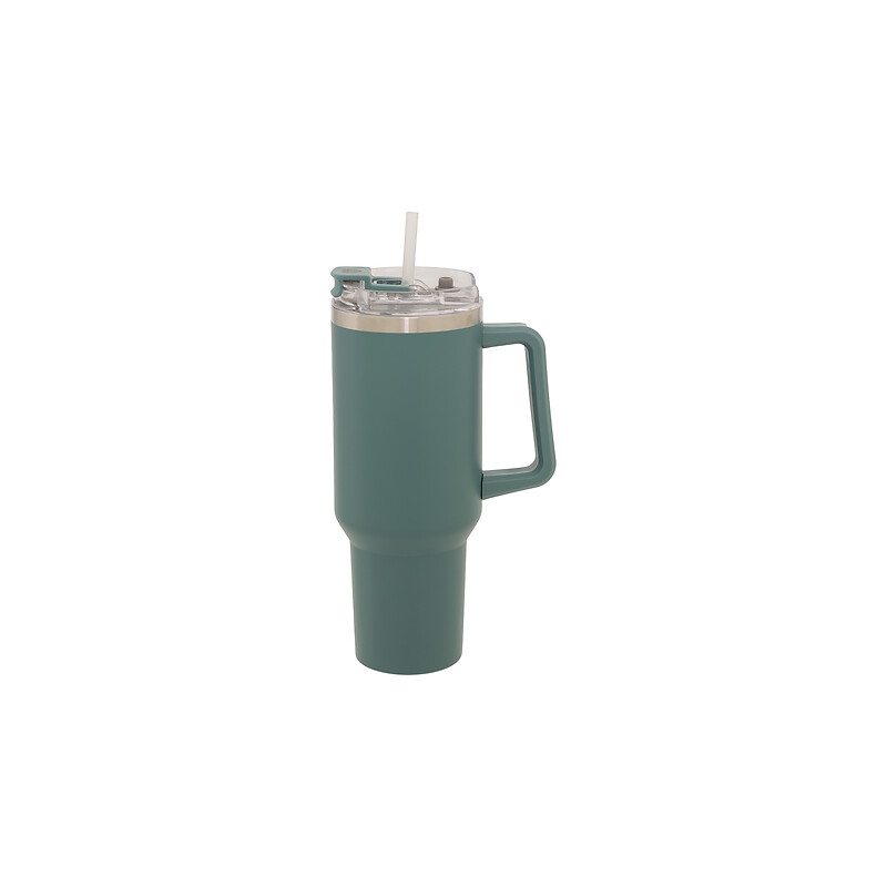 Mug isotherme Alex 1,2 l inox bleu vert