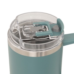 Mug isotherme Alex 1,2 l inox bleu vert