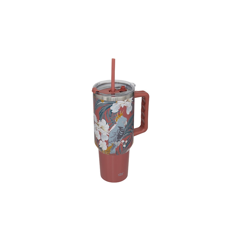 Mug isotherme 1,2 l inox tropical terracotta