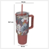 Mug isotherme 1,2 l inox tropical terracotta