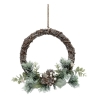 Couronne pommes de pin et branches diam 27 cm