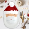 Pack 6 assiettes a desserts pere noel