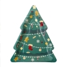 Pack 6 assiettes a dessert sapin de noel