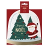 Pack 10 serviettes "boule a neige noel