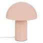 Lampe champignon métal rose pêche