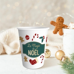 Pack 6 gobelets "magie de noel"