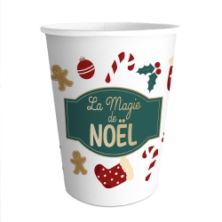 Pack 6 gobelets "magie de noel"