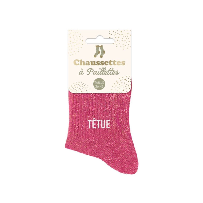 Chaussettes Courtes Paillettes Tetue