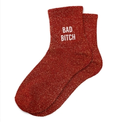 Chaussettes Courtes Paillettes Bad Bitch