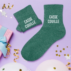 Chaussettes Courtes Paillettes Casse Couille