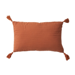 Coussin double gaze coton...