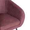 Fauteuil Solaro velours rubis