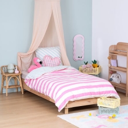 Miroir vague enfant Ayna 60 x 30 cm bois rose