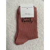 Chaussettes à paillettes " Love Family "