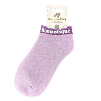Socquettes paillettes romantique