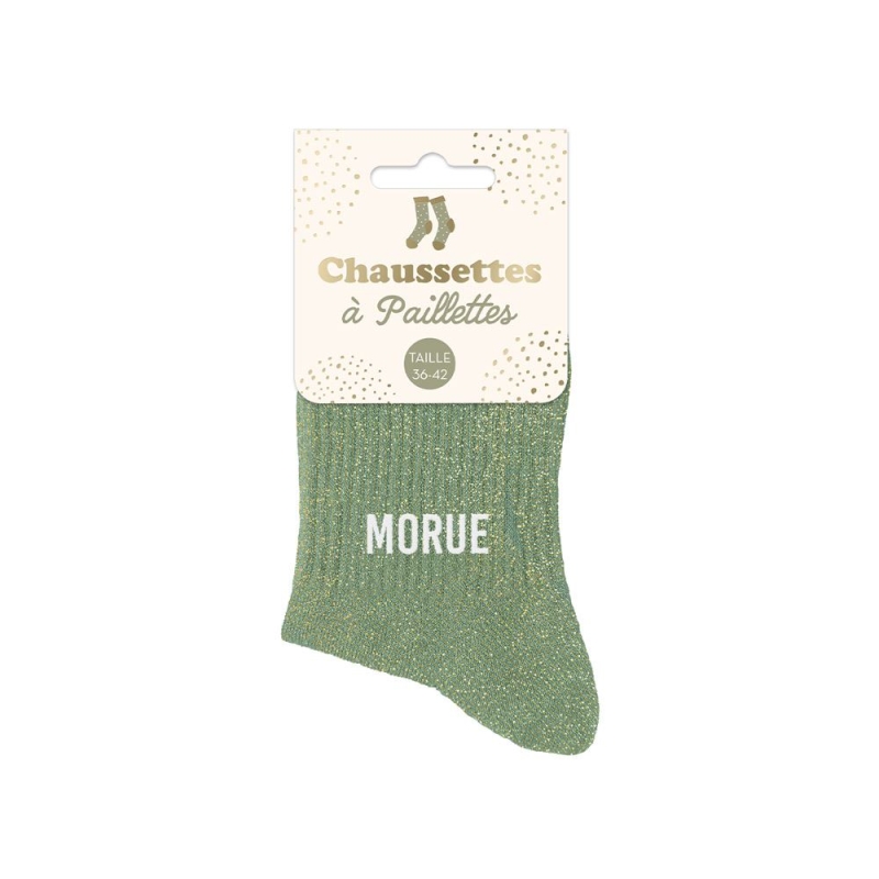 Chaussettes Courtes Paillettes Morue