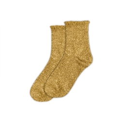 Chaussettes Feston Courtes Paillettes Curry